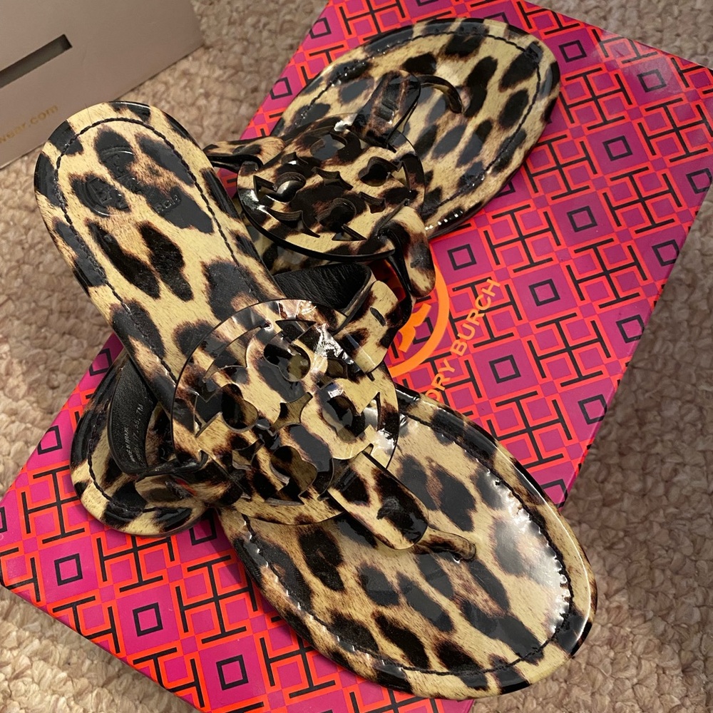Leopard Tory Burch Miller Sandal